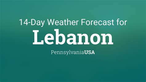 lebanon pa weather report|More.